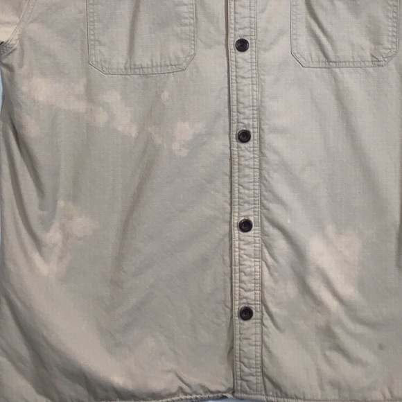 Levis Mens Fleece Lined Shirt Jacket Size 3XL Canvas Chore Barn Shacket Grunge - Picture 11 of 16